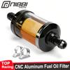 NIBBI CNC Aluminum 8mm Fuel Oil Filter Glass Gas Sintered Copper Filters Core for Yamaha KTM Dirt Pit Bike Scooter Motorcycle