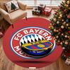 FC Bayern Pattern Round Rug, Indoor/Outdoor Mat, for Picnic, Gameroom, Bedroom, Office, Living Room, Home Decor Carpet, Birthday Gift