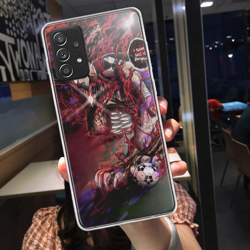 Blue Lock Anime Phone Case for Samsung A54 A57 A37 A17 A14 A15 A12 A24 A34 A55 A35 A25 A52S A07 A05S A04S A22 A32 A72 Galaxy Not