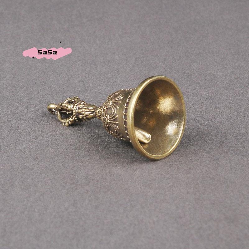 S-1Pc Bronze Bell Creative Gift Home Decoration Accessories Brass Handicraft Die-casting Drop Bell Key Car Button Wind Bell