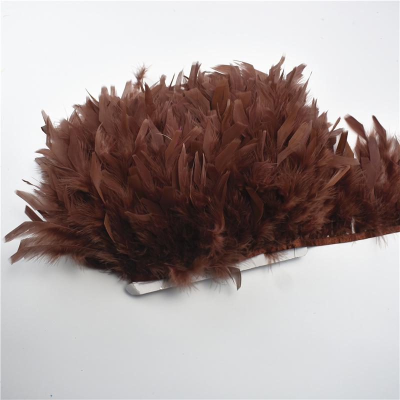 10Meters Fluffy Turkey Feathers Trim Fringe Ribbon Marabou Feather On Tape Fringes Sewing Trimmings DIY Clothes Dress Decoration