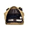 Unisex Canvas Sports Backpack: Round Barrel, Travel & School Laptop Bag for Men