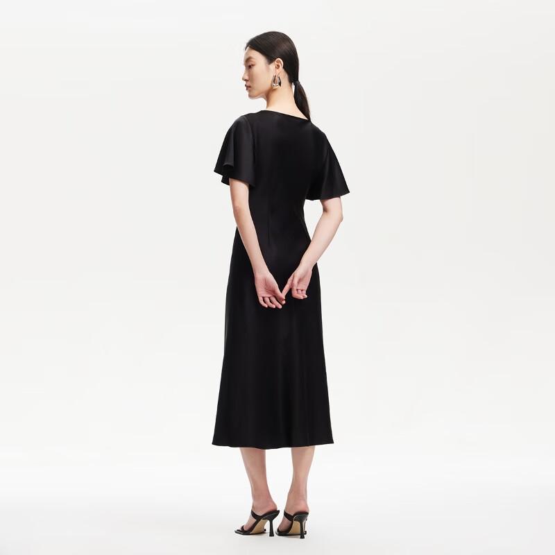 VEROMODA Women's Ruffle-Sleeve Pleated A-Line Dress