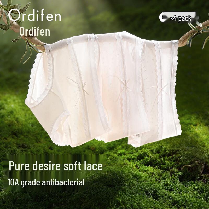 Audifen Women's Seamless Lace Cool-Touch Briefs
