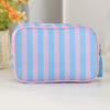 Large Striped Travel Toiletry Bag Large Capacity Makeup Bag Portable Cosmetic Bag  Girls