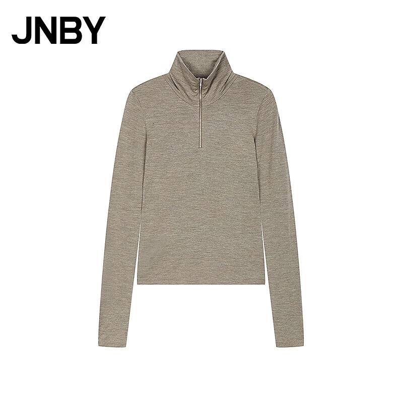 JNBY Облегающая футболка с высоким воротником и молнией, с длинным рукавом S