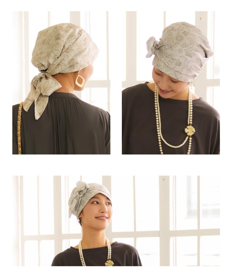 MY Medical Care Lace Appearance Hair Oriental Pattern [KISS LIFE] Hat, Hat, 2-way, Cute, Stylish, Summer, Type, Cancer, Care, Loss, Women's, Audrey,
