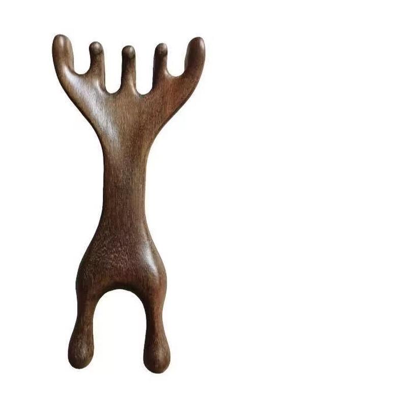 Sandalwood Deer Horn Scalp Massager Comb