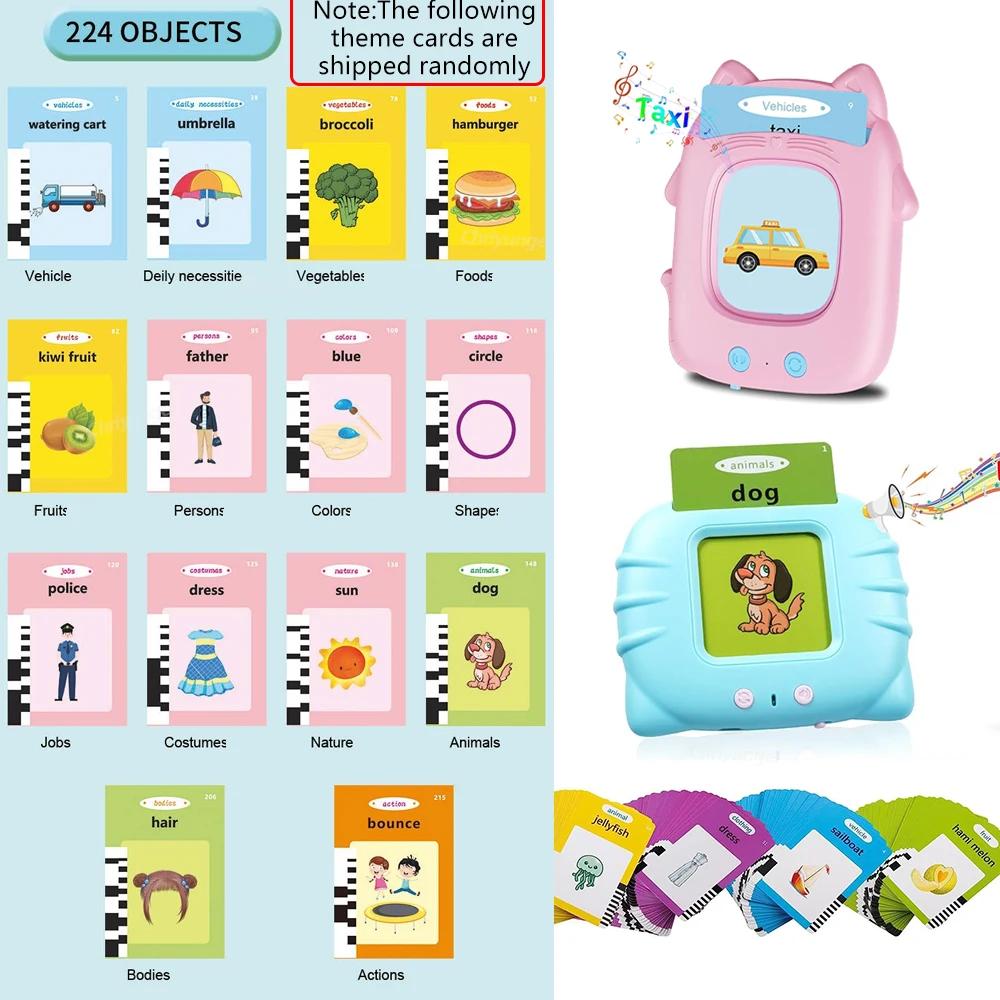 Talking Flashcards Learning Machine For Toddlers English Spanish Italian Arabic Audio Early Educational Toy Gift