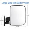 Golf Cart Mirror Universal Golf Cart Side Mirror with Turn Signal Light Rearview Mirror