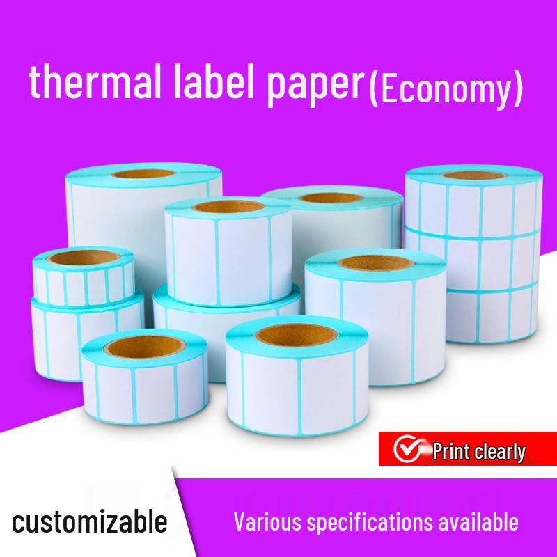 Self-Adhesive Thermal Label Paper for Price Tags, Food Labels, and Barcode Stickers