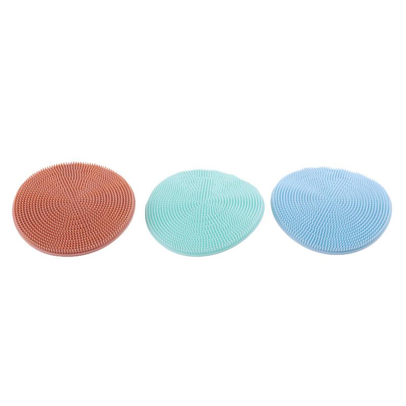 Silicone Shower Brush 3-finger Non-slip Massage Brush Cleansing Scrubber Gentle Exfoliating Glove
