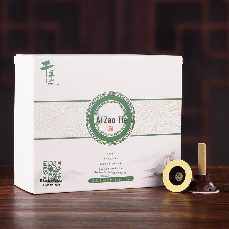 60pcs Mugwort Moxibustion Patches - Portable Ai Ai Thermal Moxa Stick and Pellets