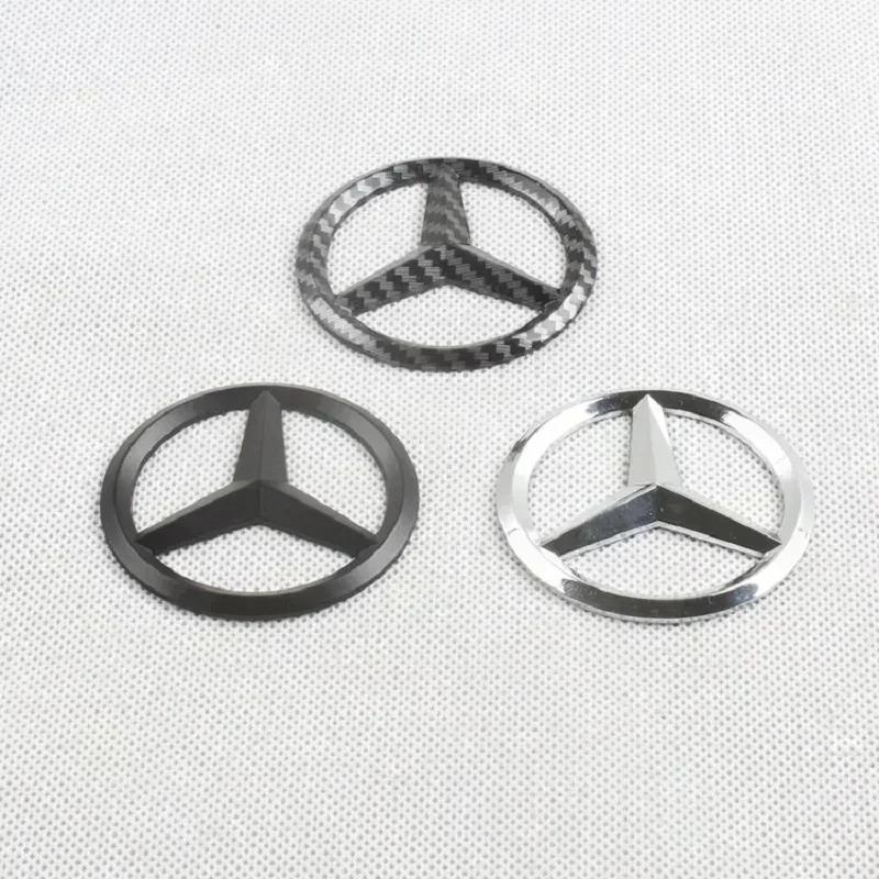 52/57mm ABS Car Steering Wheel Emblem Sticker Accessories For Mercedes Benz AMG GLC CLA GLK W166 W203 W206 W246 W176 W177 W205