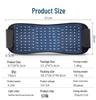 LED Red Blue Light Therapy Lumbar Support Belt