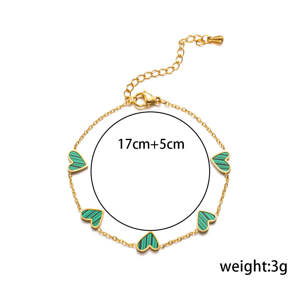 2026 Neues Armband aus Edelstahl für Damen, Herzform, Mehrfarbig, Verstellbares Armreif, Minimalistisch, Nicht verblassend, Täglicher Schmuck, Geschenke