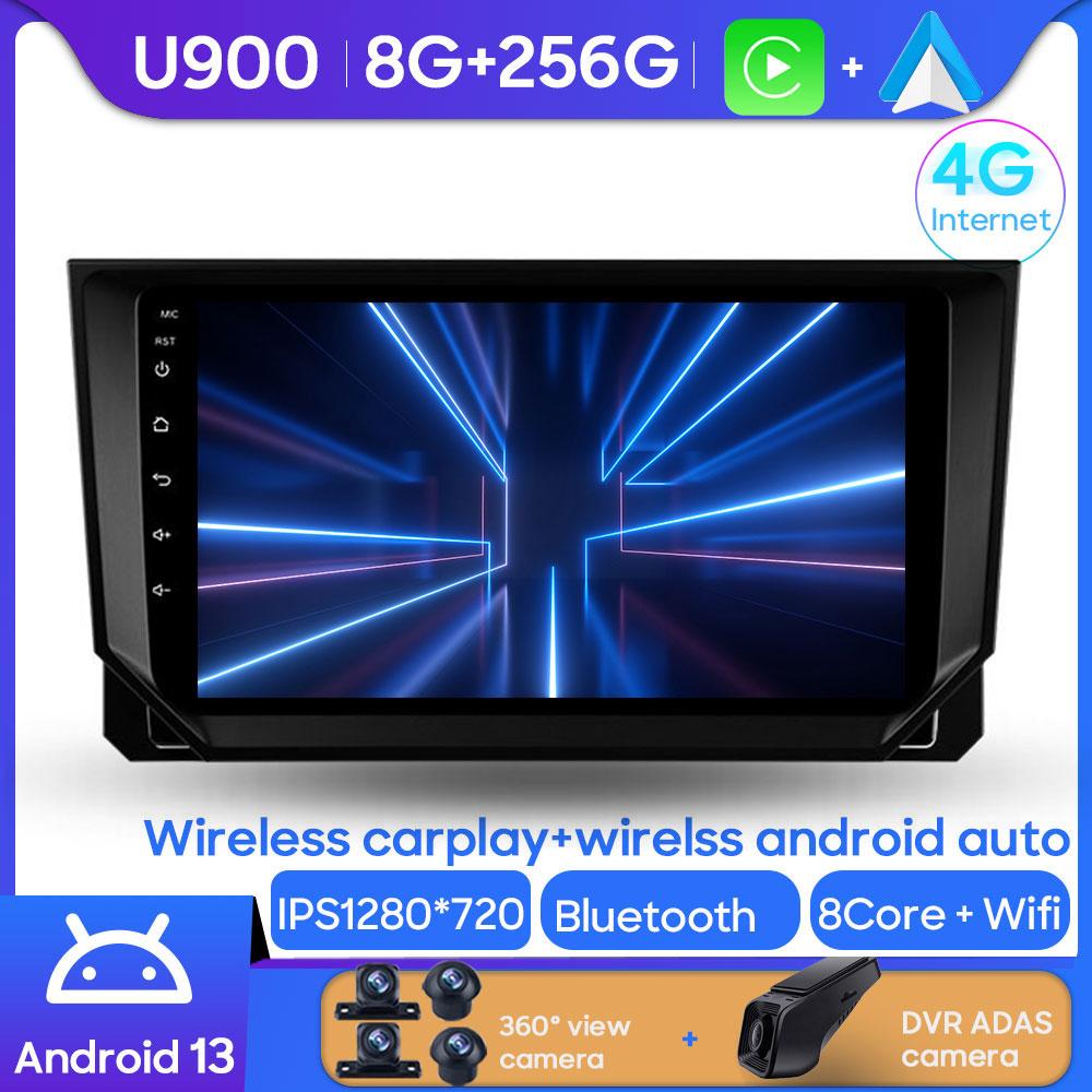 QLED For Seat Ibiza Arona 2017- 2020 Car Radio AI Voice 4G WIFI CarPlay Android Auto GPS Car Multimedia Video Player No 2Din DVD