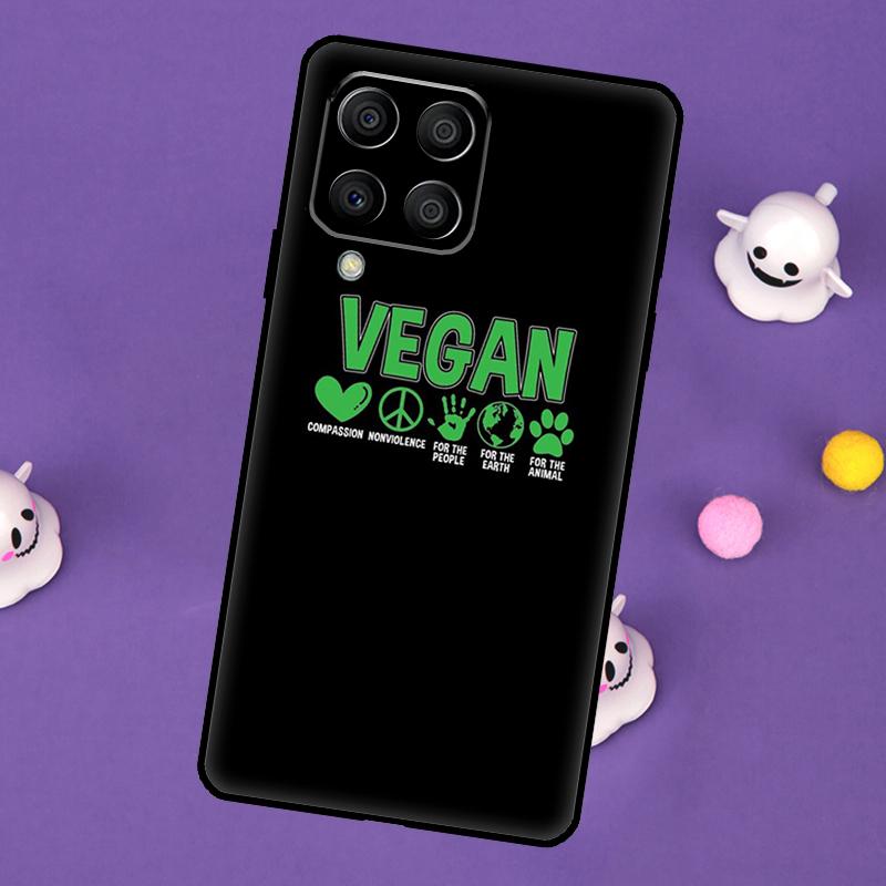 

Vegetarian VEGAN ANIMAL LOVE VEGGIE Cover For Samsung Galaxy M54 M14 M34 M33 M13 M23 M53 M15 M55 M31 M51 M20 M30s M32 M52 Case Samsung M12
