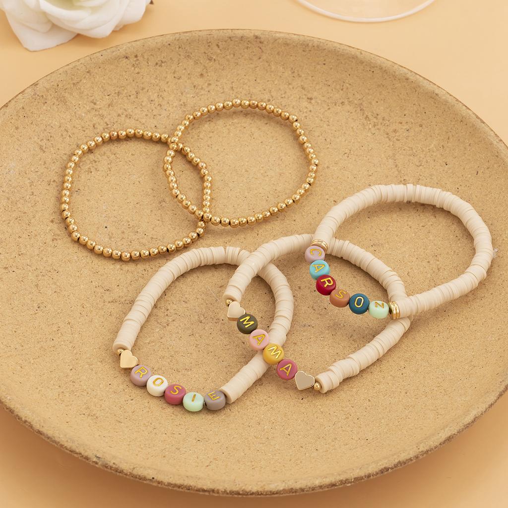 BohemiaColorful Acrylic Hand Beaded Bracelet Women Elegant Temperament Wedding Banquet Jewelry Accessories
