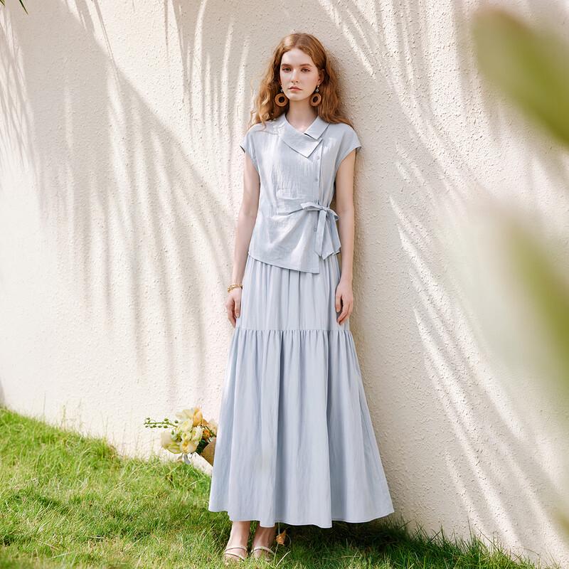 Women's French Style Two-Piece Skirt Set
