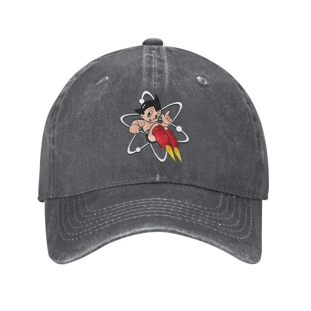 Astro Boy Classic Anime Washed Baseball Cap Fashion Sun Hip Hop Hats Summer Couple Women Hunting Camping Baseball Caps