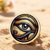 Dawapara Ägyptisches Auge des Ra Anstecknadel Glücksbringer Auge des Horus Spirituelles Symbol Anstecknadel Edelstahl Schmuck