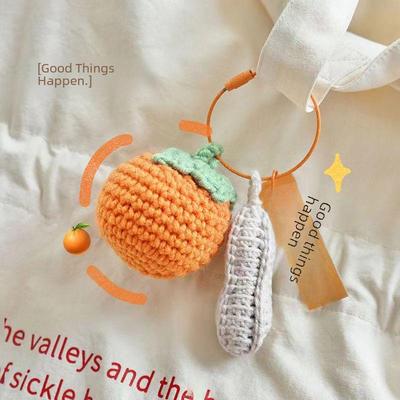 Persimmon Peanut Keychain Pendant - Creative Souvenir Gift