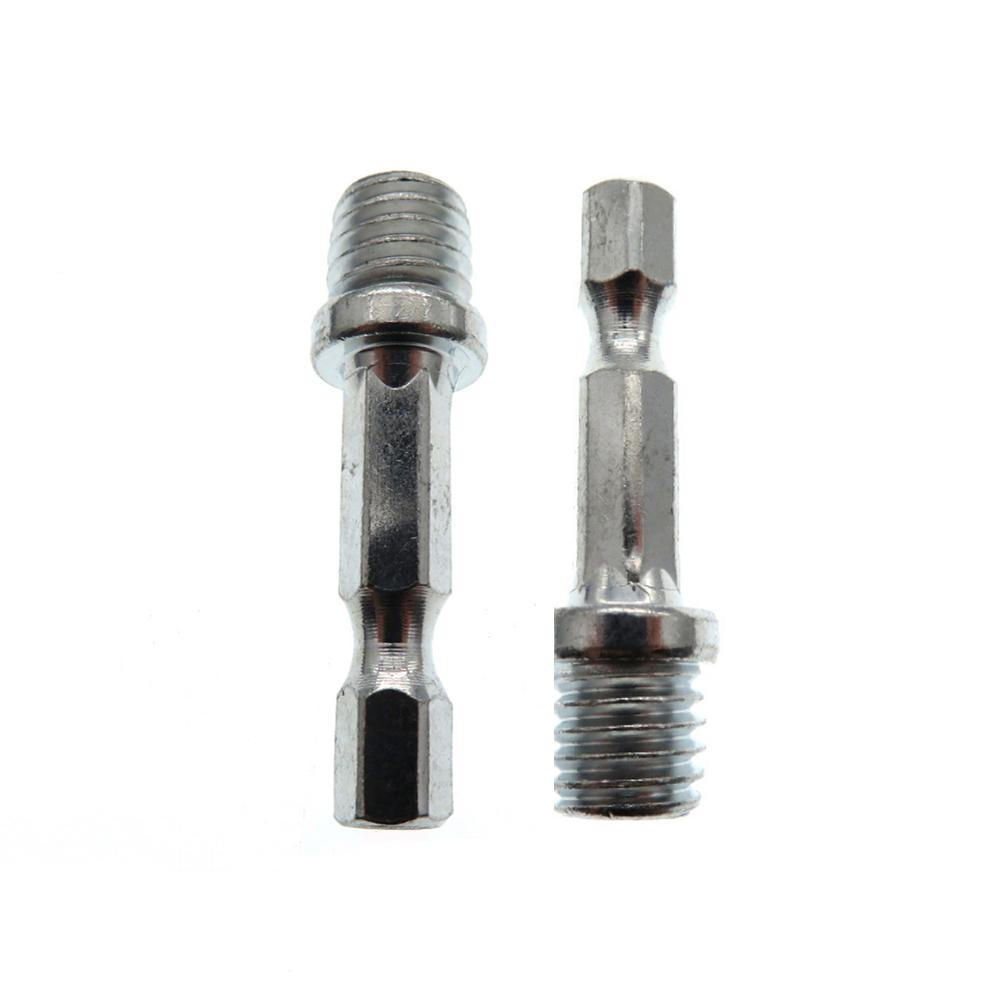 

M14 M10 Electric Drill Angle Grinder Connecting Rod Screw 14/10mm Thread Adapter Hexagon Rod Conversion Bar Chuck Connector