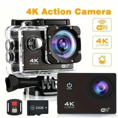 4K Action Camera 1080P/30FPS WiFi 2.0" 170D Underwater Waterproof Helmet Video Recording Camera Sports Cameras Outdoor Mini Cam