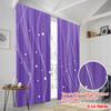 2pcs,2D Plane Printing Light Filtering Curtains Flowing Lines and Dots Versatile 100% Polyester (without Rod) Home Decor for