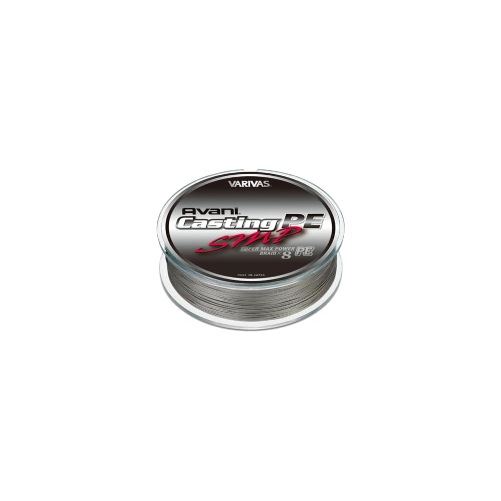 Varivas Abani Casting PE Super Max Power 600 м № 4 Макс. 70 фунтов 8 нитей Серо-стальной Рыболовная леска