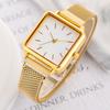 Top Brand Simple Women Watch Luxury Metal Mesh Square Quartz Wristwatch Fashion Elegant Ladies Watch Women Clock reloj mujer