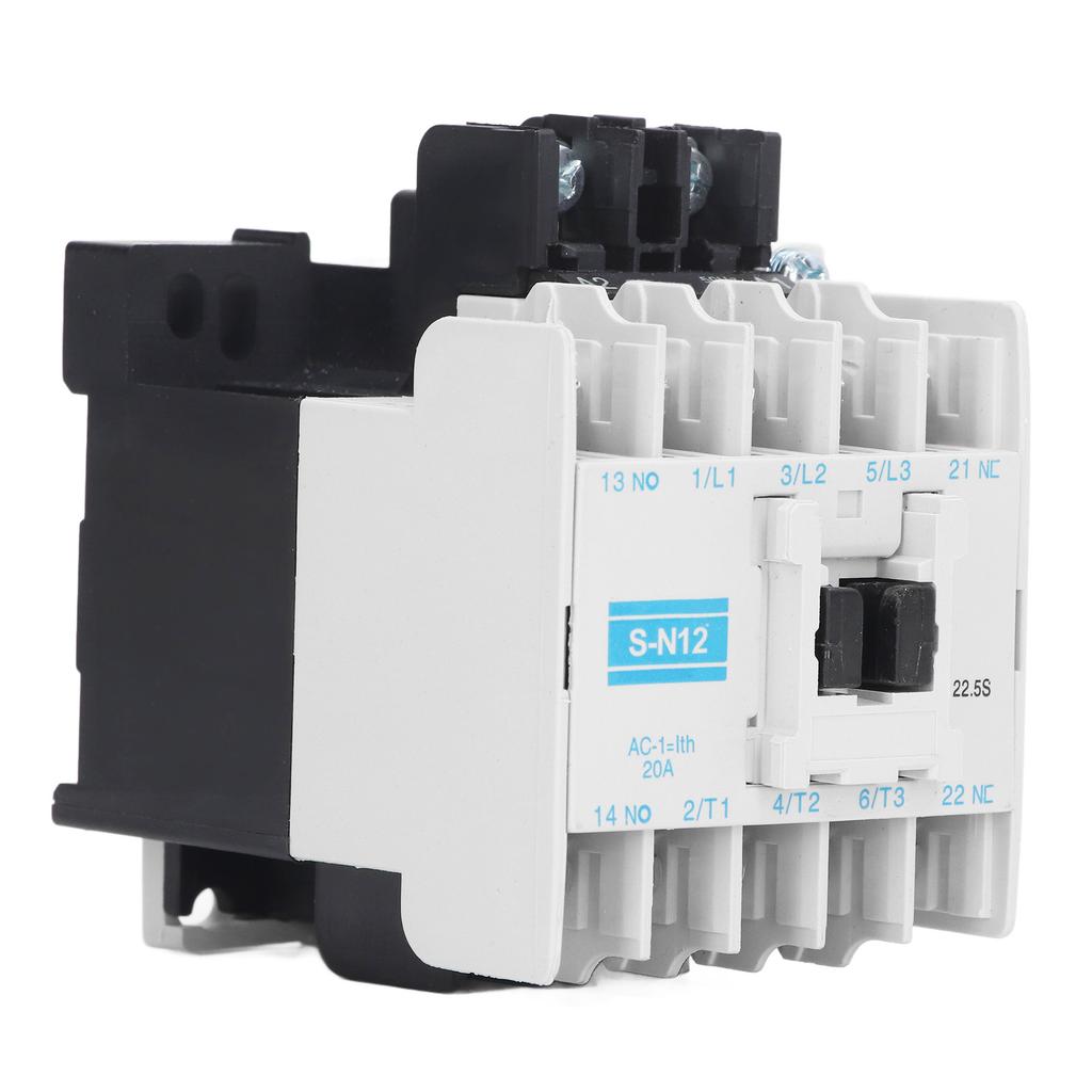 AC Contactor High Sensitivity Industrial Electric Magnetic 20A 3 Pole ABS Switch 110V