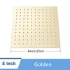 Shinesia Golden Ultra-thin Shower Head Square Rainfall 8"/10"/12" Shower Head Without Arm Bathroom Accessories