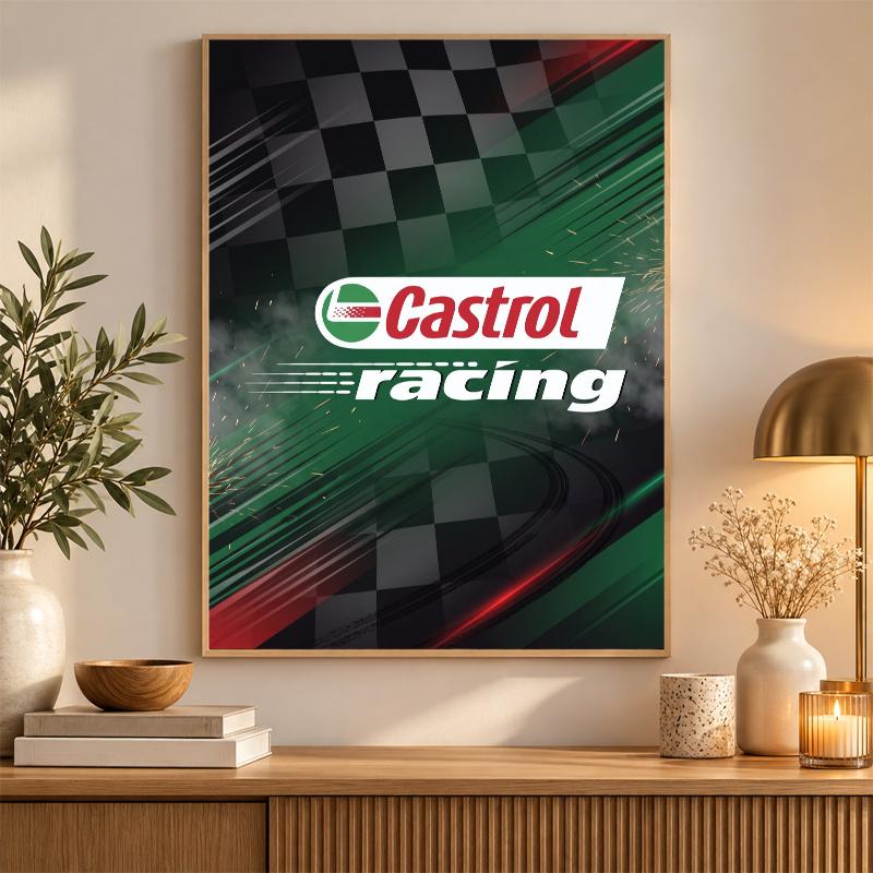 Castrol Diamond Painting Kit 5D Full Drill DIY Diamond Mosaic Wall Art Home Decor