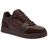 Coach Soho Cow Split Leather Round Toe Lace-Up Low-Top Sneakers Men Sneakers Chocolate-Brown CCK59-MPL