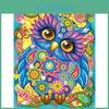 5d Animal Diamond Owl Painting Diamond Embroidery Cross Stitch Full Round Diamond