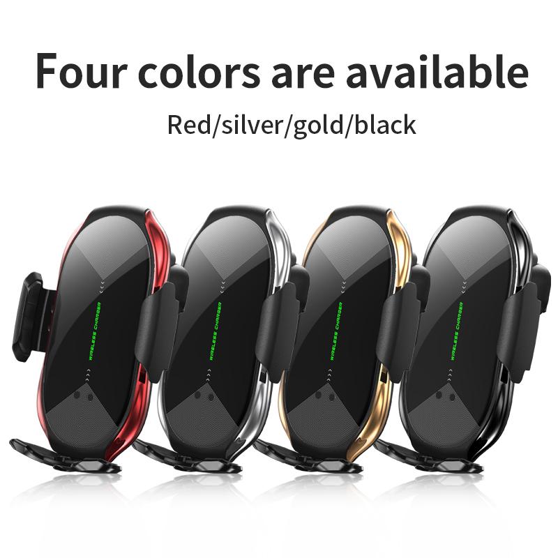 Universeller magnetischer Schnellladehalter für Telefone, automatische Klemmung, Qi-Wireless-Ladegerät