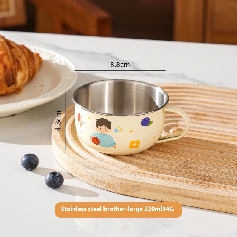 80/220Ml Stainless Steel Water Cup Mug For Kids Anti Scalding Milk Coffee Cup Mini Cute Drinking Mug Coffee Cups