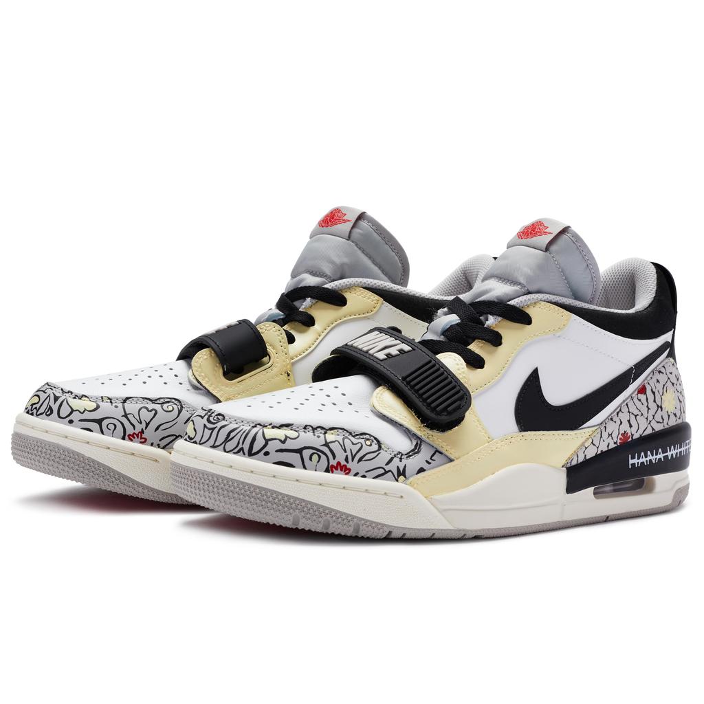 Jordan Legacy 312 811 Manufacturing Low Top Vintage Basketball Shoes Men's Black Logo Yellow Red CD7069-101(Team80-)