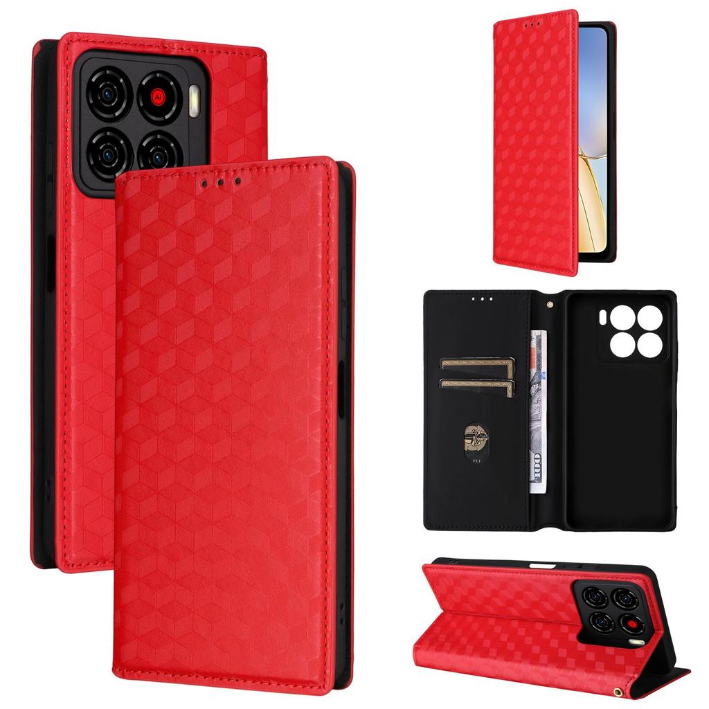 Flip Cover für ZTE Blade A56 PU-Leder Ganzkörperschutz [RFID-Blockierung] Handyhüllen Brieftaschenkoffer