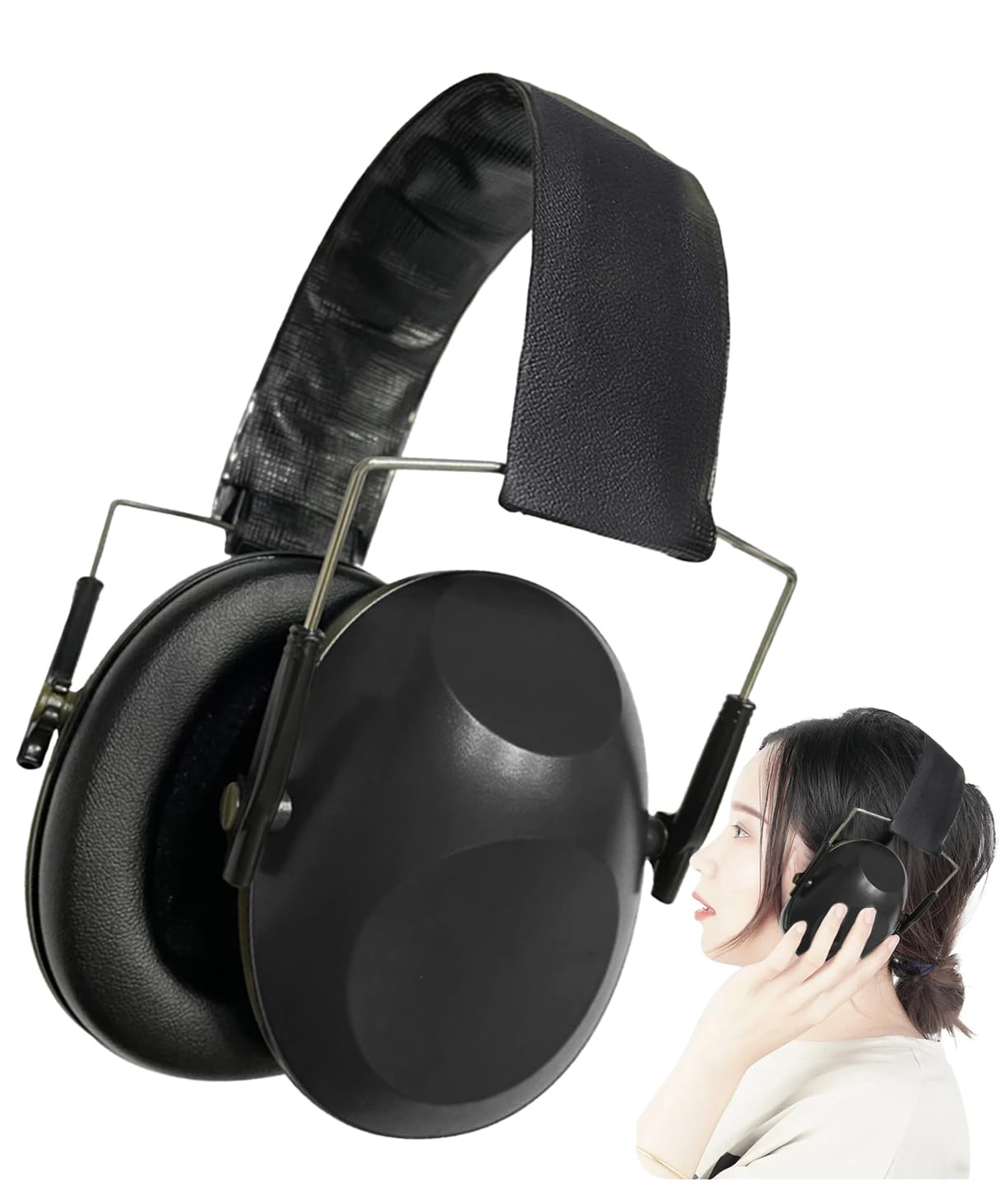 

Soundproof for Noise and Concentration S.fields.inc Earmuffs, Headphones, Sleep, Reduction, Hyperacusis, Airsoft, Studying, (Black) чёрный