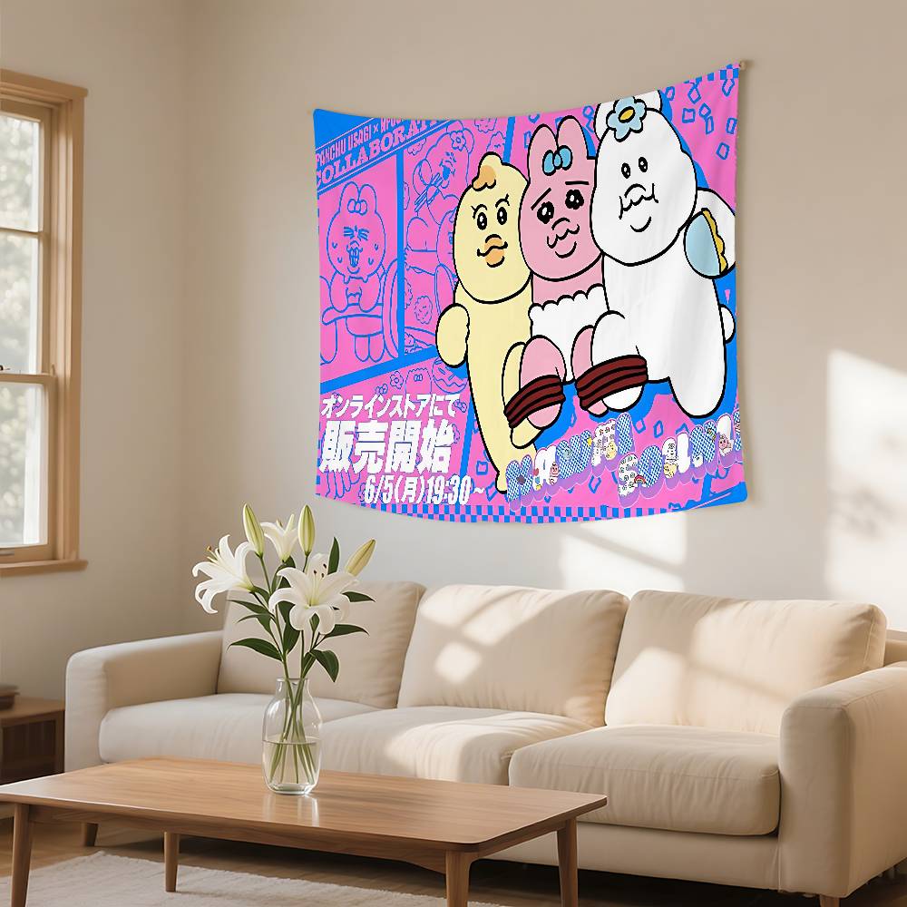OOpanchu UUsagi Cartoon Tapestry Customizable Tapestries Of Various Styleswall Hangings Celebrity Photo Printing wall Hanging