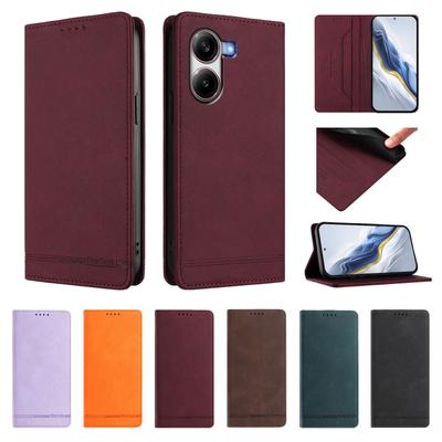 Antikradení Pouzdro na telefon Pro Xiaomi Poco F7 F6 F5 Pro Ultra F3 X7 X6 X5 X4 X3 Pro NFC GT Peněženka Flip Držák na karty Coque Kožený kryt