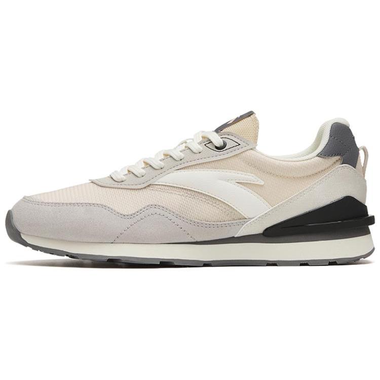 

new Anta Anti Slip Wear Resistant Low Top Sports Casual Shoes Women s Ecru With Gray 35.5