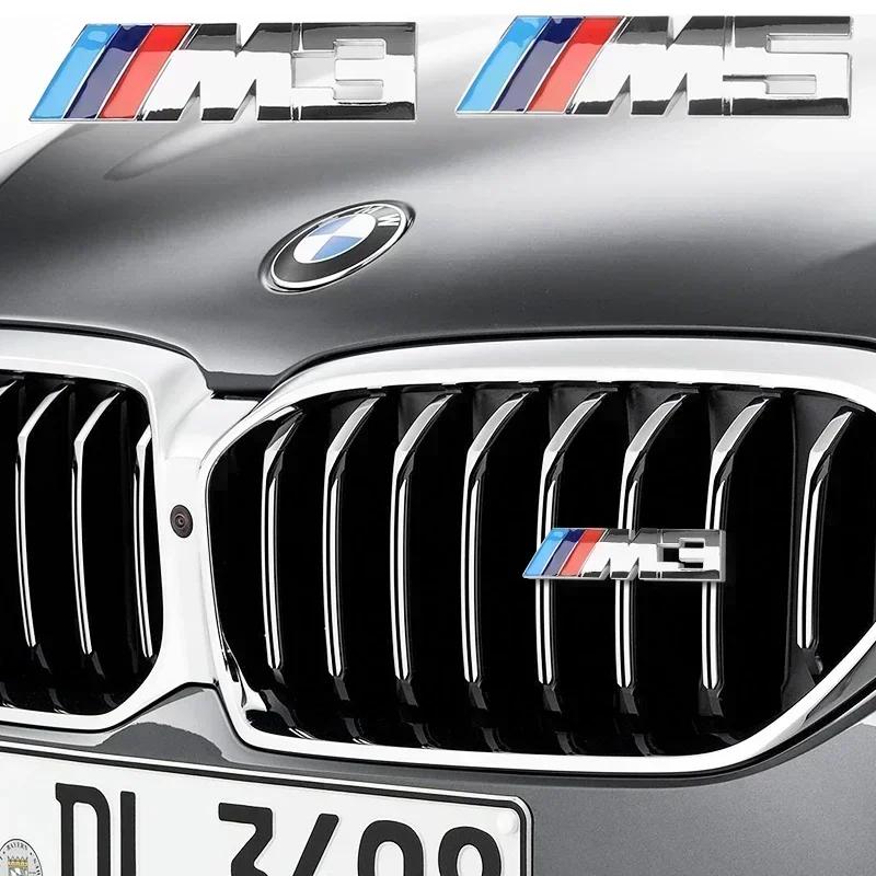 wzcr7 1pcs metal Front grille badge For BMW M E39 E70 F10 F11 E53 G05 X5 E89 E85 G29 Z4 E83 F25 G01 X3 Grille Sticker Accessories