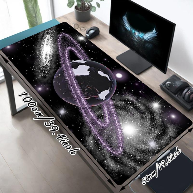 Space Planet Xl Gaming Mouse Pad Nonslip Rubber Base Stitched Edge Waterproof Desk Mat For Pc Laptop Gamer Office Computer Accessories C927588