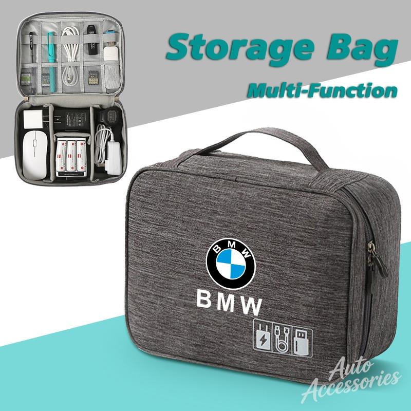 Car Multifunction Storage Bag Zipper Separate Storage Travel Bag For BMW E46 E90 E60 F10 E39 F30 E36 F20 E87 E90 E70 E91 Sticker