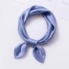 100% Silk Square Scarf  Women Solid Color Small Hangzhou Real Silk Bandana Luxury Neckscarf Pure Silk Satin Head Scarf 53X53CM