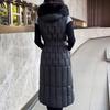 Fashion Winter Long Vest Woman Coats Elegant Thick Warm Sleeveless Parka Women's Jackets